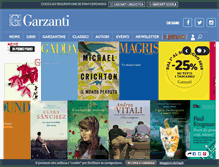 Tablet Screenshot of garzanti.it